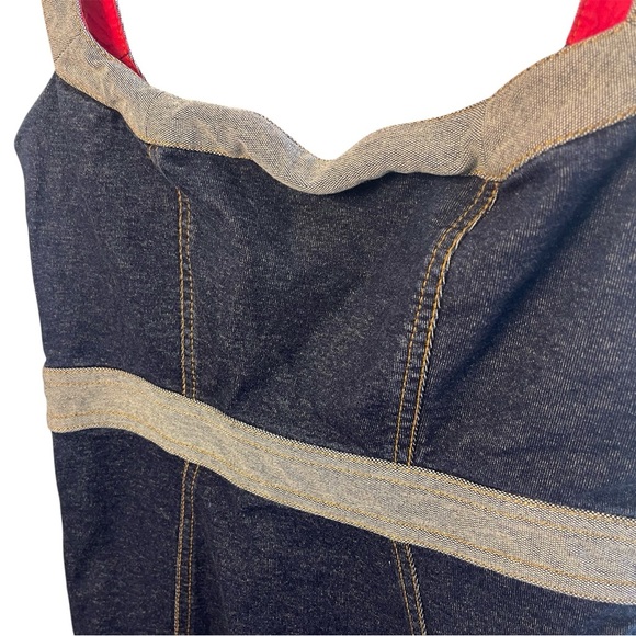 DVF “Marilyn Monroe” Denim Midi Pencil Dress, Side Zip, Cocktails, Parties, S - Picture 4 of 9